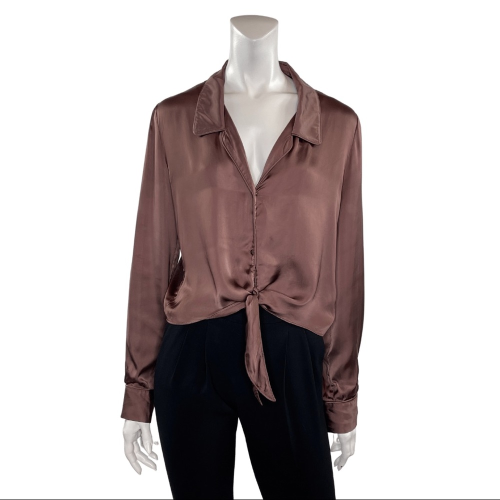 Wilfred Tie Front Blouse